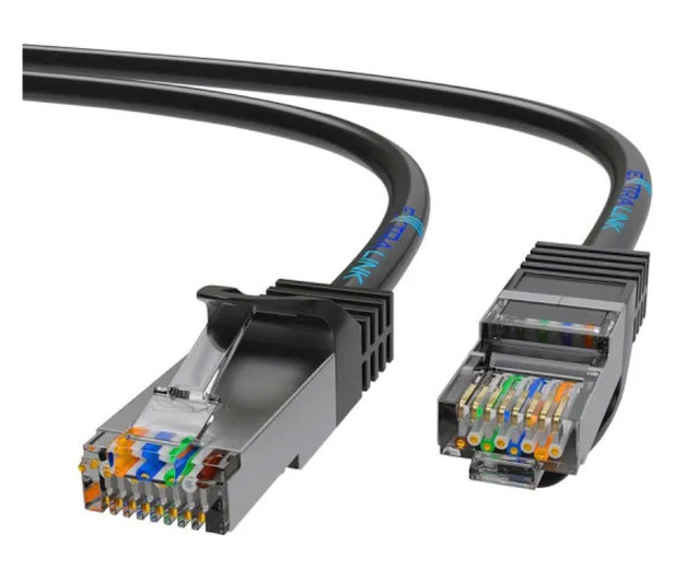 ExtraLink Kat.5e FTP 1m Patchcord LAN miedź skrętka - 1543602 - zdjęcie